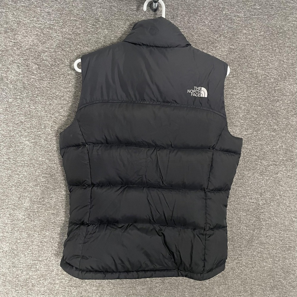 The North Face Vest Womens Medium Black 700 Down Quilted Puffer Full Zip Warm - Picture 7 of 8